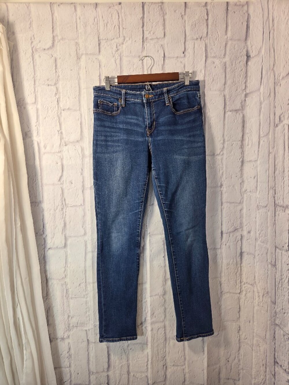 Gap 29R Medium Wash Denim Blue Mid Rise Skinny Jeans Casual Summer Fall